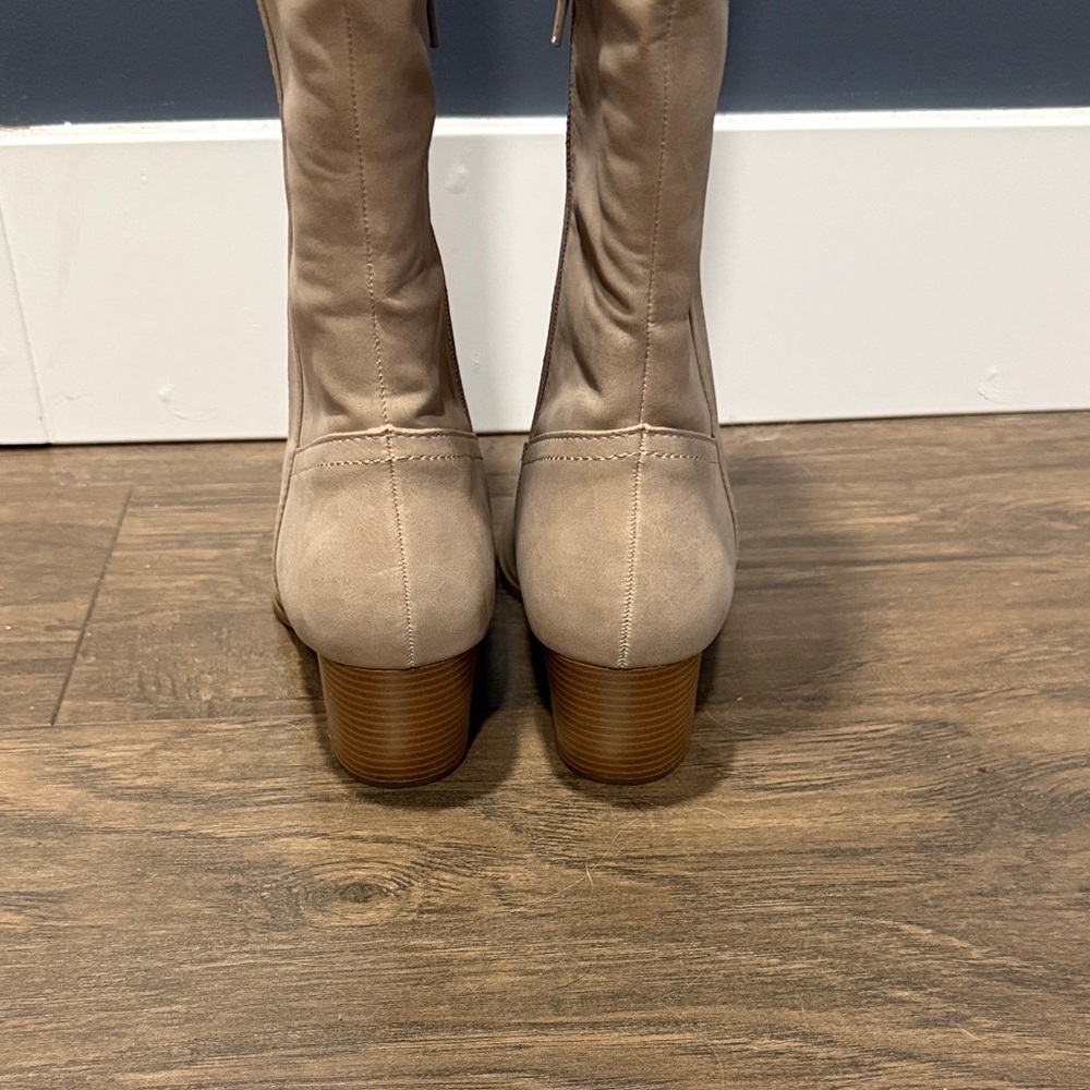 Pink Lily Shania Tan Knee-High Women's Cowboy Boots 8.5 New - Picture 3 of 16